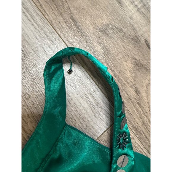 Signature Robbie Bee Baby Doll Y2K Silk Maxi Dress Whimsigoth RenFest Fairy 16 - Picture 8 of 12